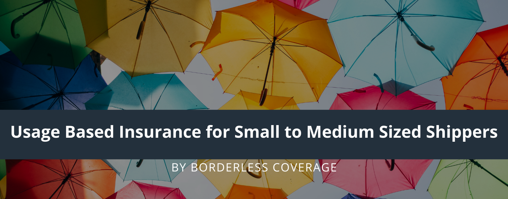 Usage Based Insurance for Small to Medium Sized Shippers